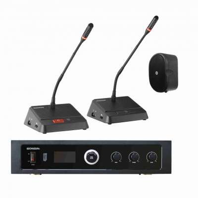 Desktop Wired Conference Microphone System With Plug-And-Play Installation Function