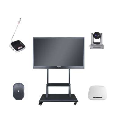 Camera Auto Tracking Video Conference System With 86 Inch Touch Screen For Conference Room